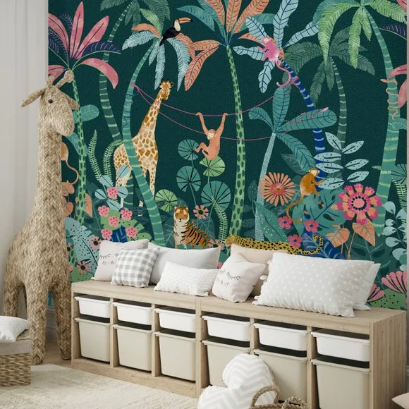 Equatorial Jungle Wall Mural 3