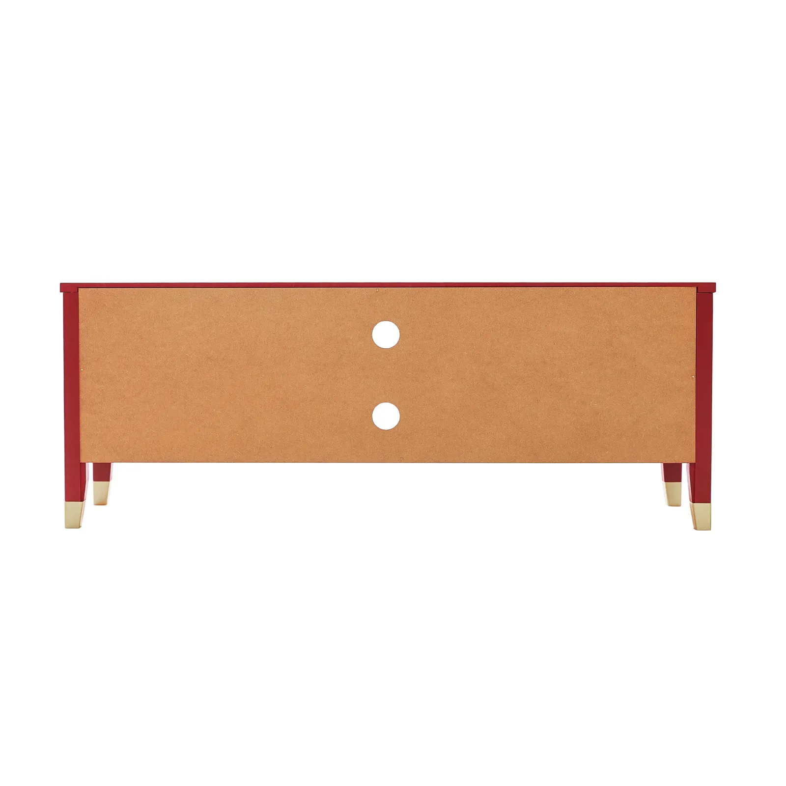Cabinet Bits Palazzi 2 Door TV Unit H45 W120 D35cm in Red 5