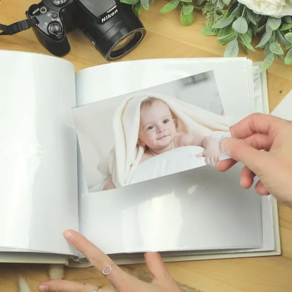 Personalised Scandi Safari Animals Square Photo Album 4