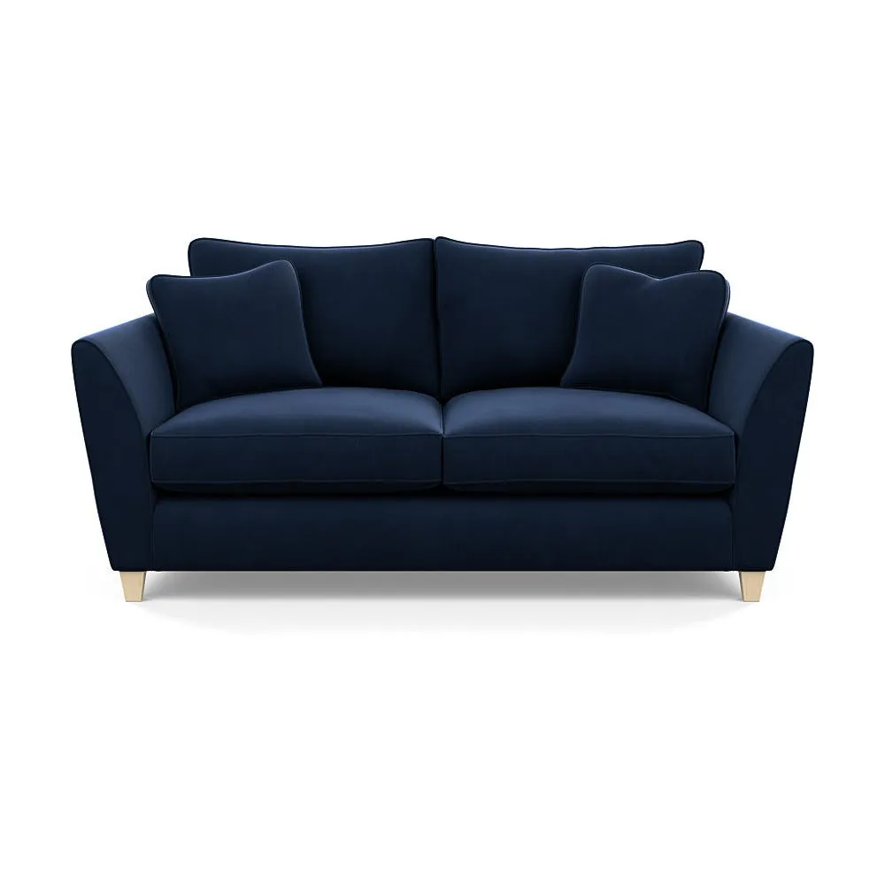 Heal's Torino 3 Seater Sofa Smart Velvet Dusk Natural Feet 1