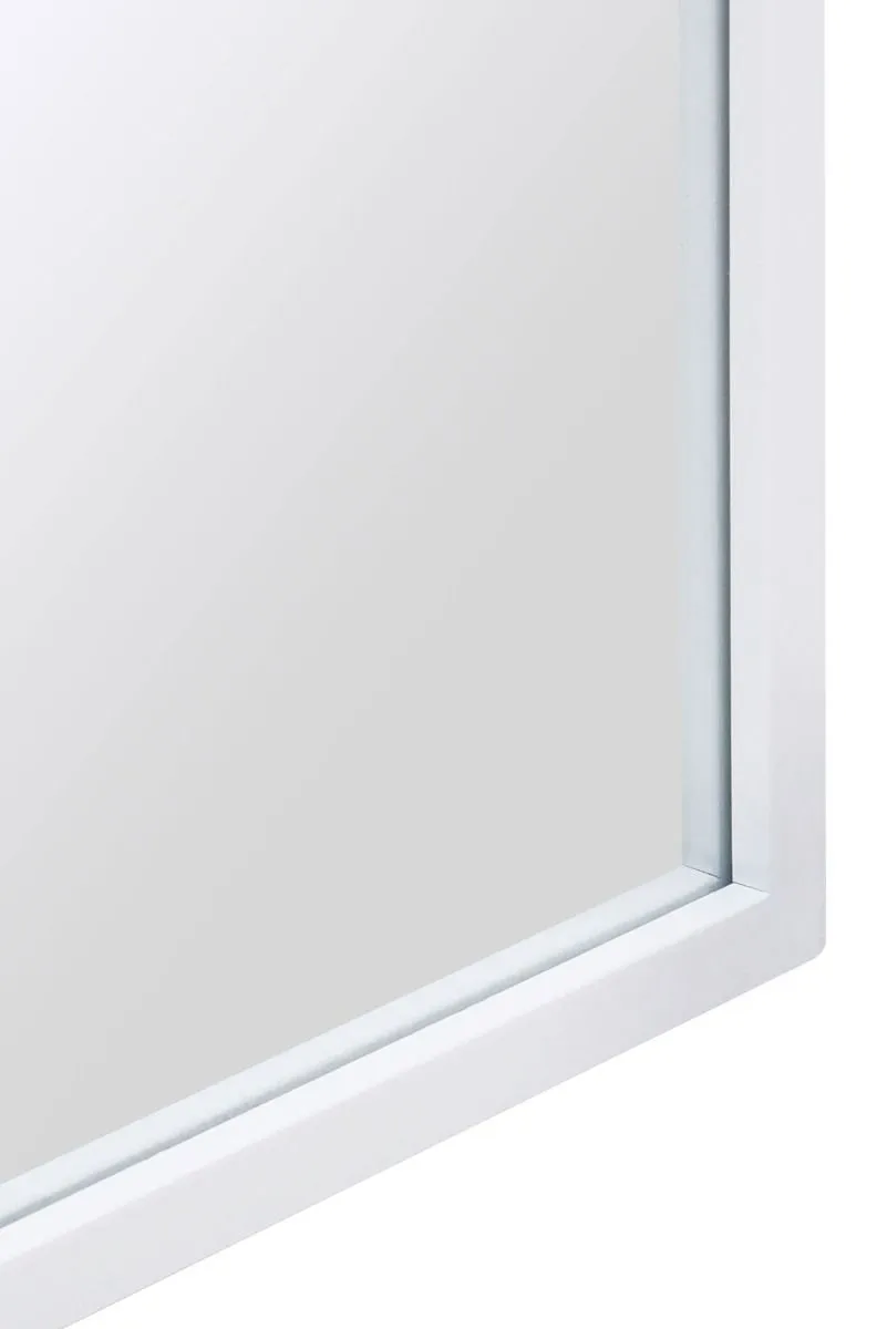 MirrorOutlet White Framed Arched Leaner/Wall Mirror 55" X 27.5" (140CM X 70CM) 4