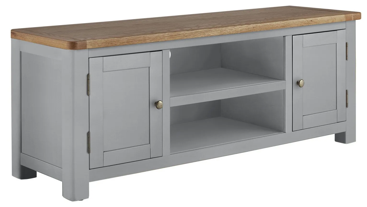 Habitat Kent 2 Door TV Unit - Light Grey