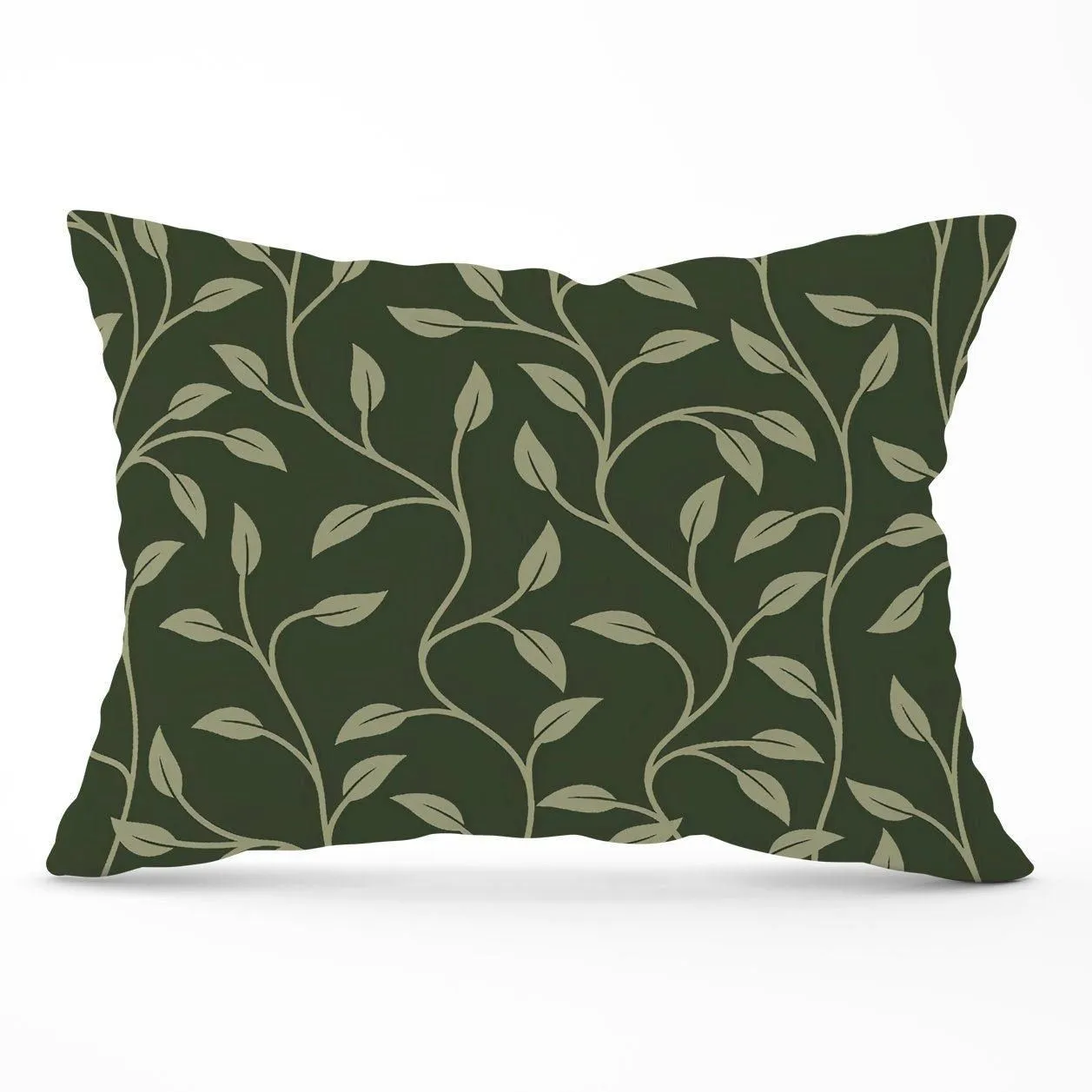Warren Reed - Designer Green Shrub With Leaves Cushions