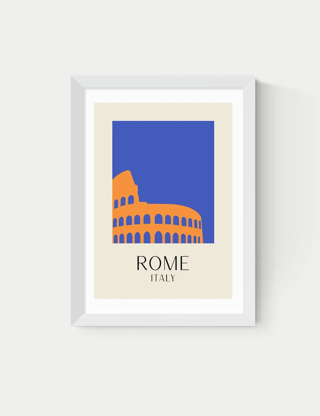 East End Prints Rome by Inoui Framed Art Print White