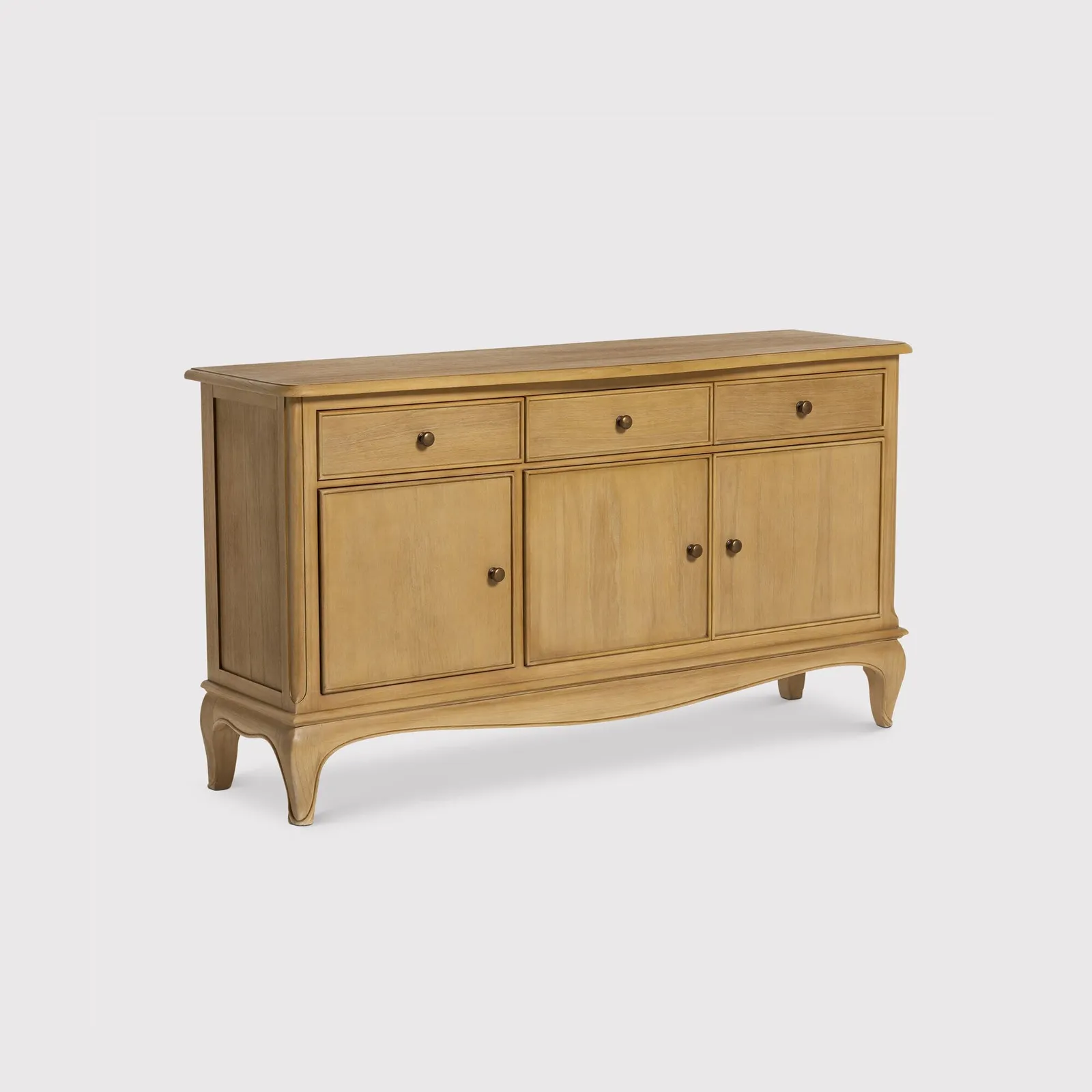 Loire 3 Door 3 Drawer Sideboard, Mindi Wood | Barker & Stonehouse