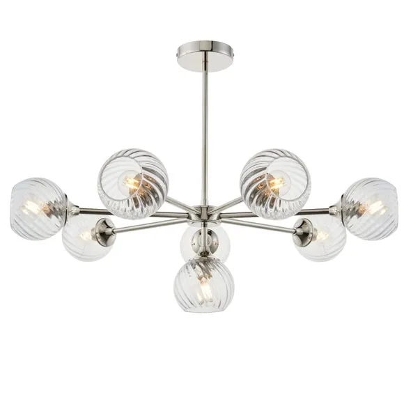 Vogue Asher Art Deco 8 Light Adjustable Ceiling Light 5
