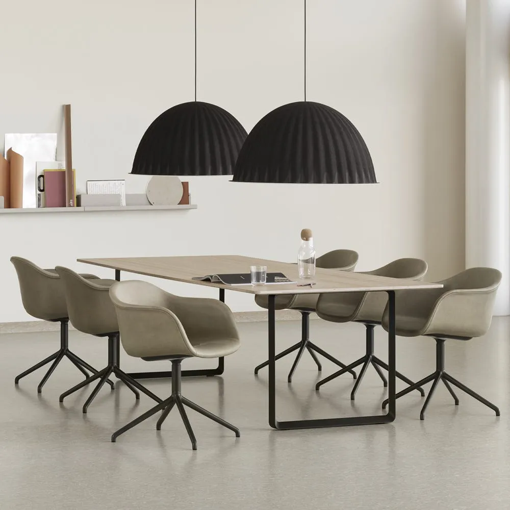 Muuto 70/70 Table 170 x 85cm in White with Black Legs 4