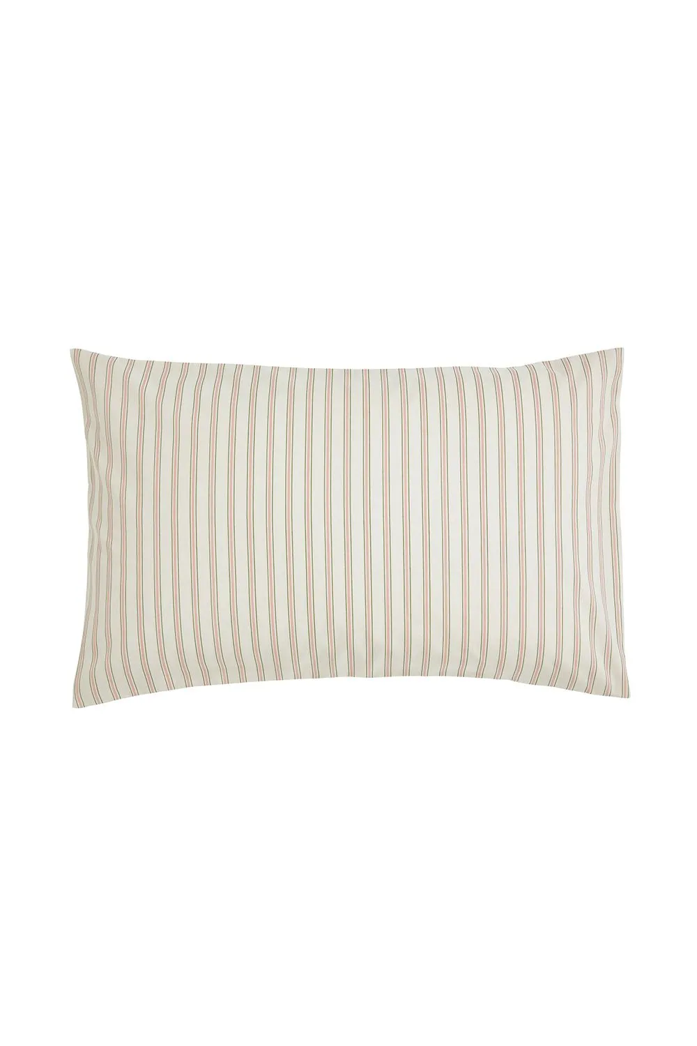Helena Springfield 'Ticking Stripe' Cotton Duvet Cover Set in Green 3