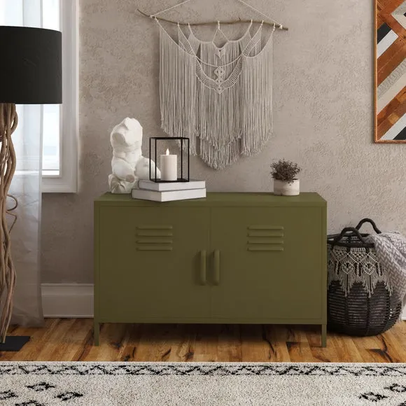 Return - Bradford 2 Door Metal Accent Cabinet