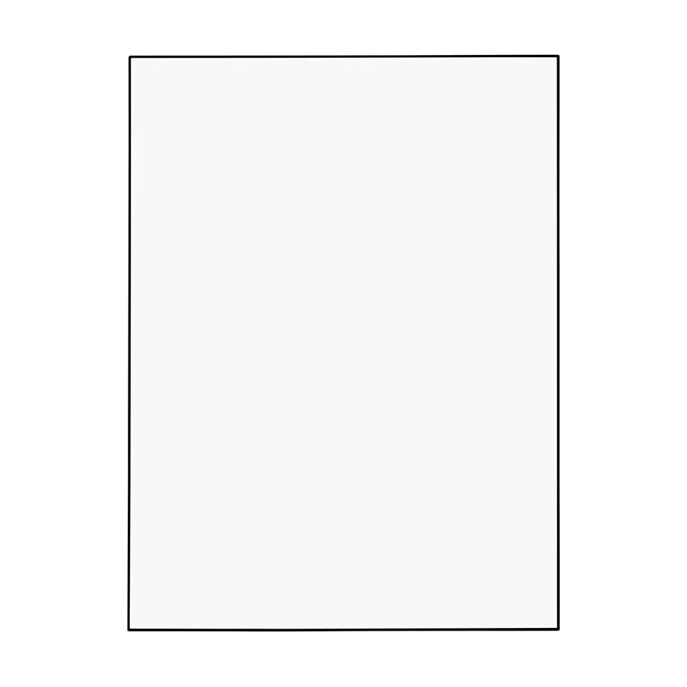 Heal's Fine Edge Mirror Rectangle 100x75cm Black 3