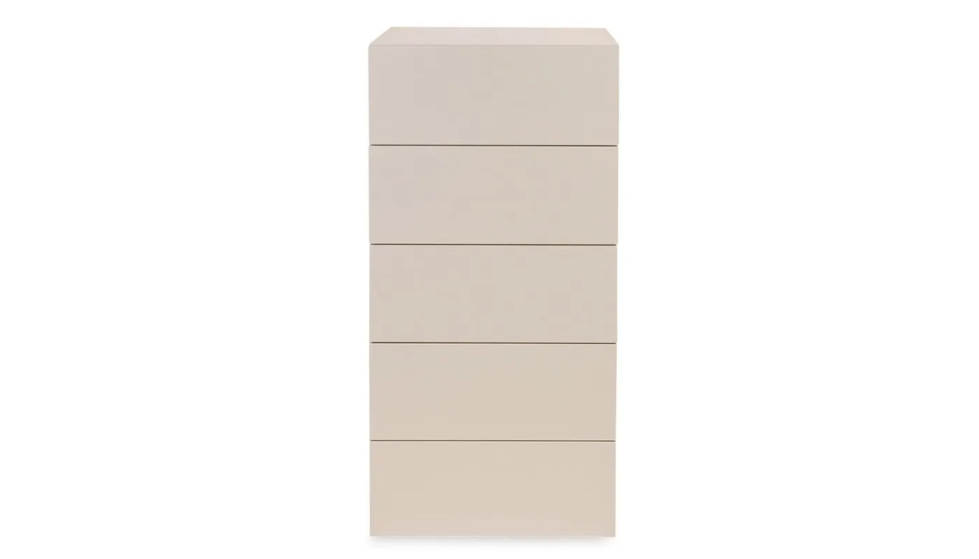 Heal's Space 5 Drawer Tall Chest Clay Matt Lacquer