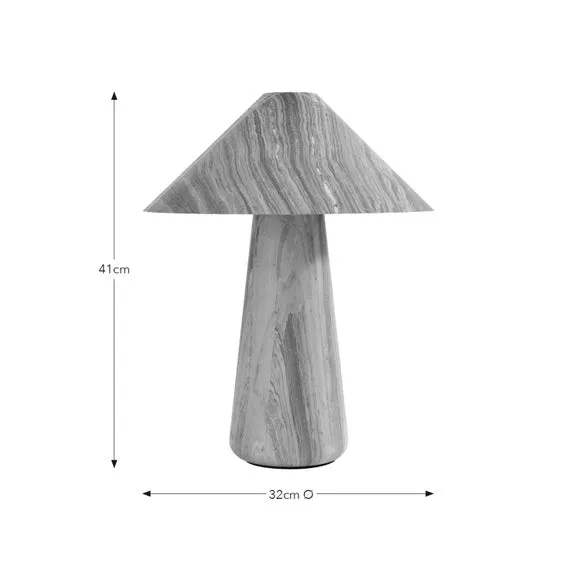 Petros Marble Effect Table Lamp 6