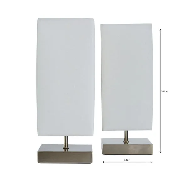 Set of 2 Charlotte Touch Dimmable Table Lamps 6