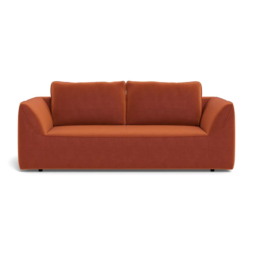 Heal's Morven 3 Str Sofa Cotton Velvet Russet