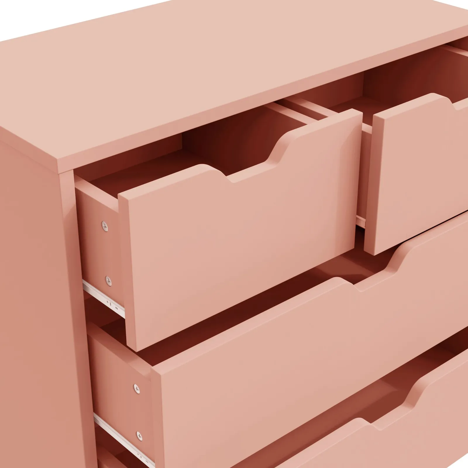 GFW Nyborg 2+2 Drawer Chest in Pink 6