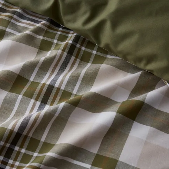 Oakley Woven Check 100% Cotton Duvet Cover & Pillowcase Set 3