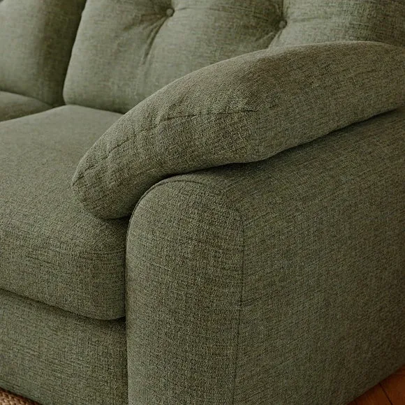 Milton Textured Chenille Corner Chaise Sofa 4