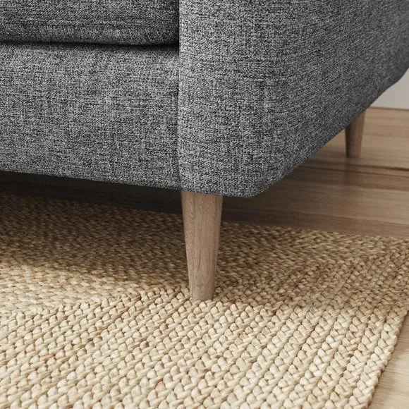 Sven Tonal Weave Large Corner Chaise Sofa 5