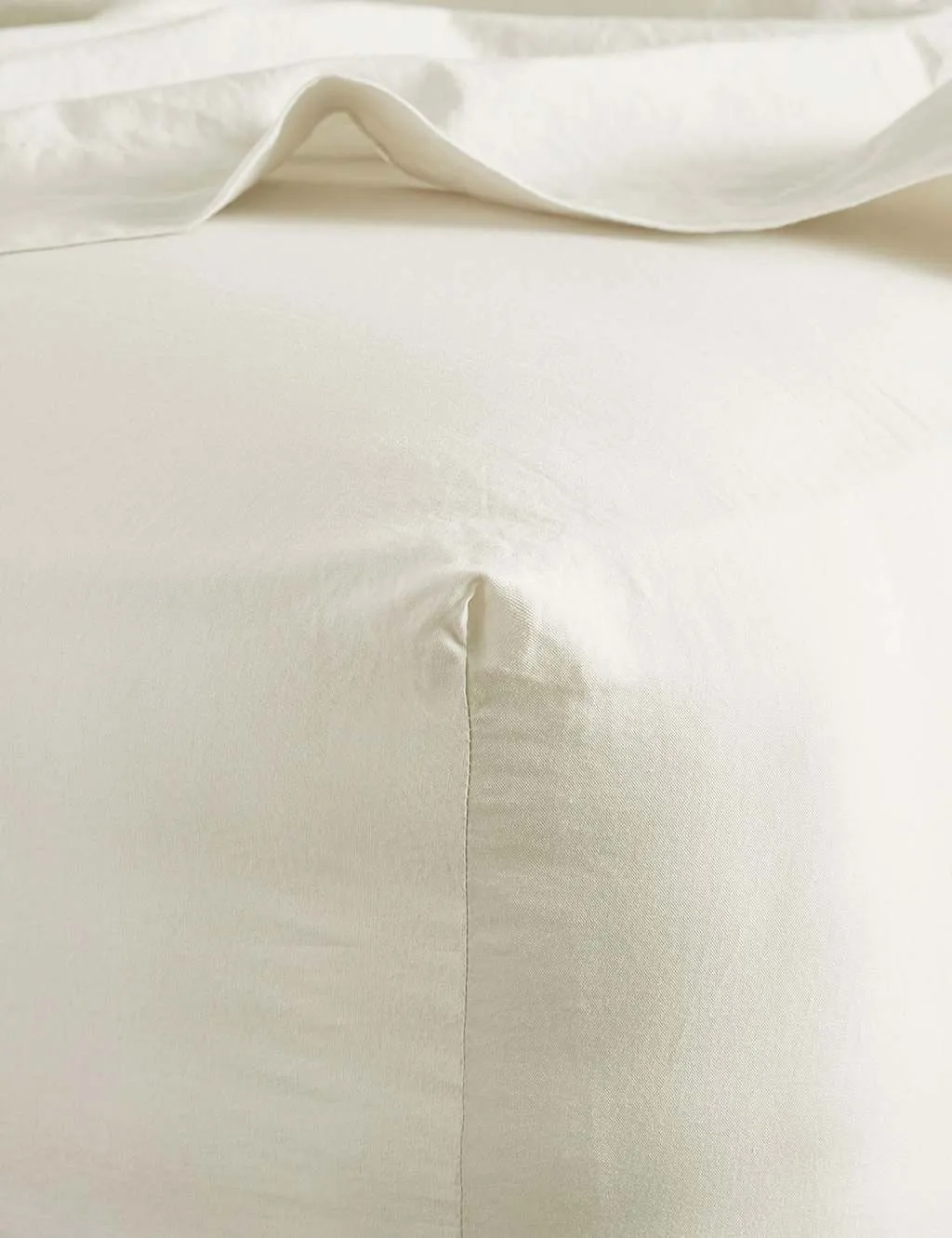 Bedfolk Pure Cotton Washed Fitted Sheet Soft White