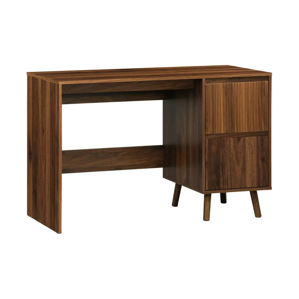 sweeek Scandinavian desk wood decor 2 drawers in Dark Brown 2
