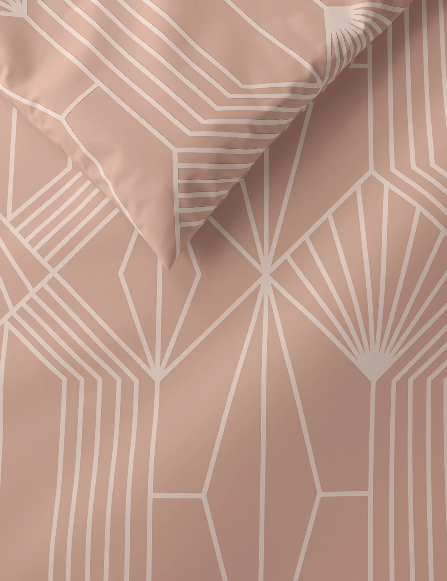 M&S Pure Cotton Geometric Jacquard Bedding Set
