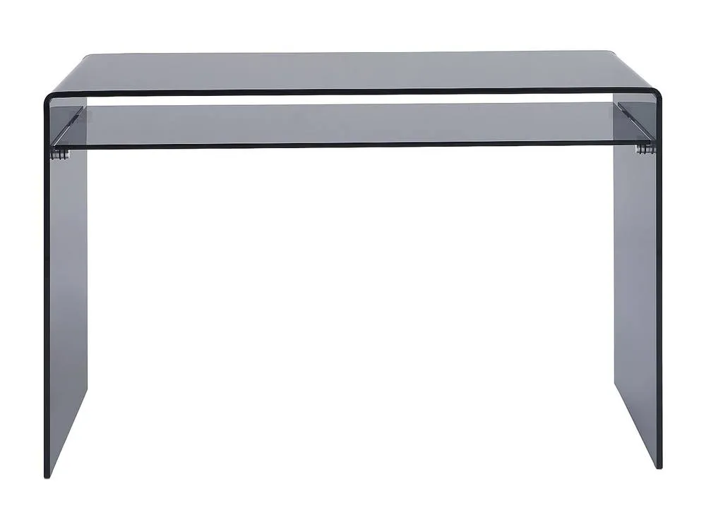 Vente-unique Desk - 1 Niche - Tempered Glass - Anthracite - STILEOS in Dark Grey 2