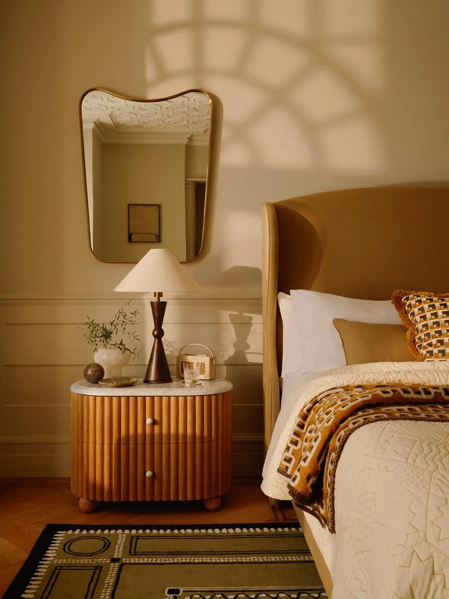 Cooper Wall Mirror, Antique Brass