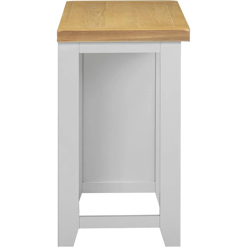 Seconique Windsor 3 Drawer Dressing Table (Fully Assembled) in Light Grey 5
