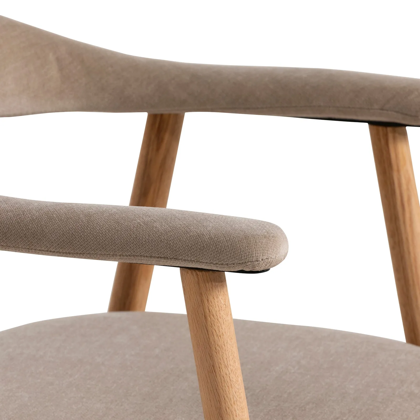 Lerman Dining Chair With Arms With Armrest, Neutral Oak | Barker & Stonehouse 6