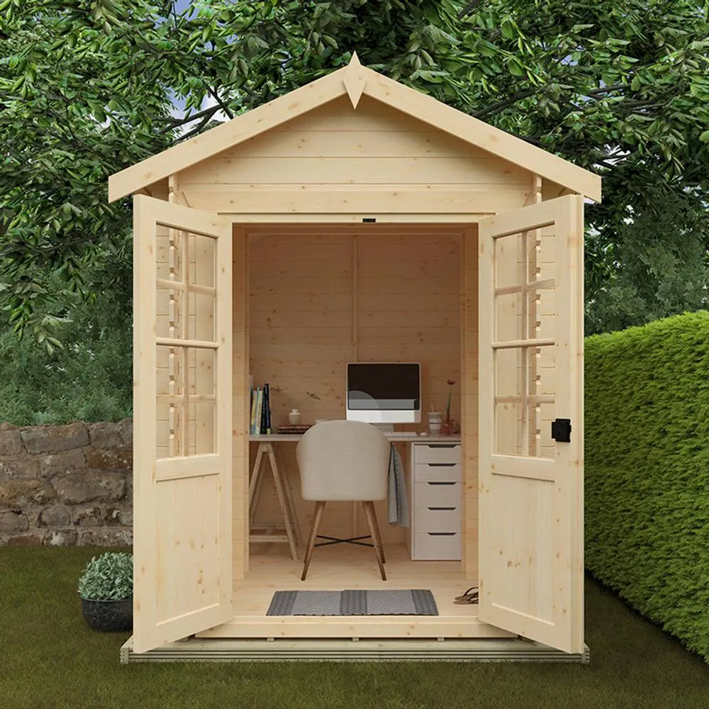 Buttercup Farm 8 x 6 Feet Georgia 19mm Flex - L230 x W175 x H231.7 cm - Natural 3