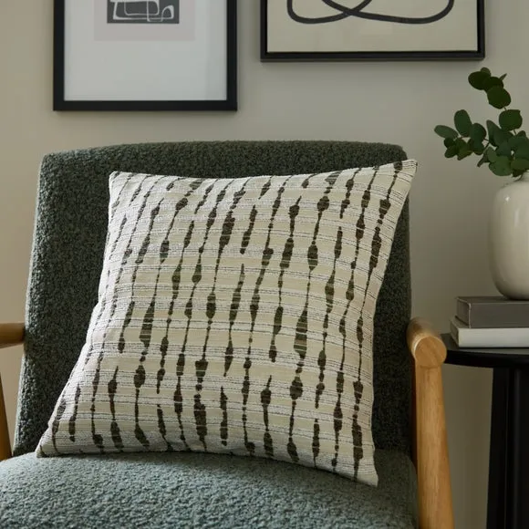 Abstract Stripe Square Cushion
