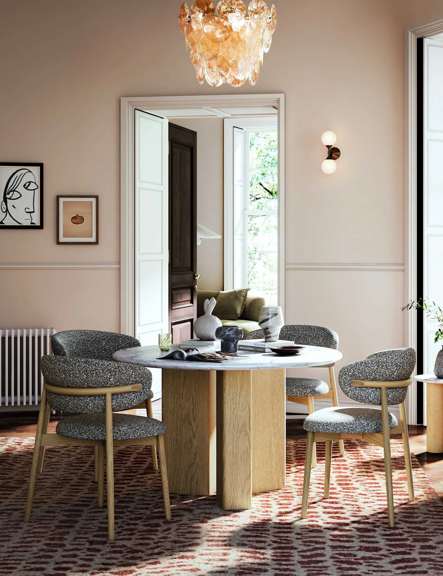 Corndell Phoenix Round Dining Table Natural