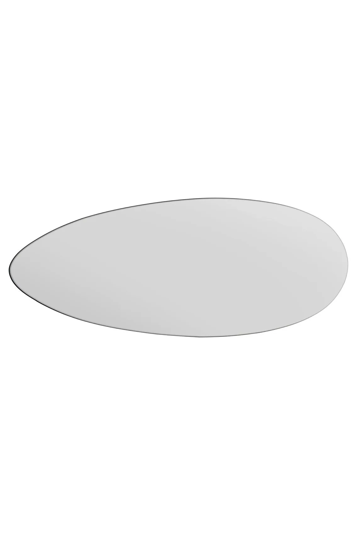 MirrorOutlet The Tear Drop - Frameless Glass Wall Mirror 63" X 24" (160CM X 60CM) in Silver 5