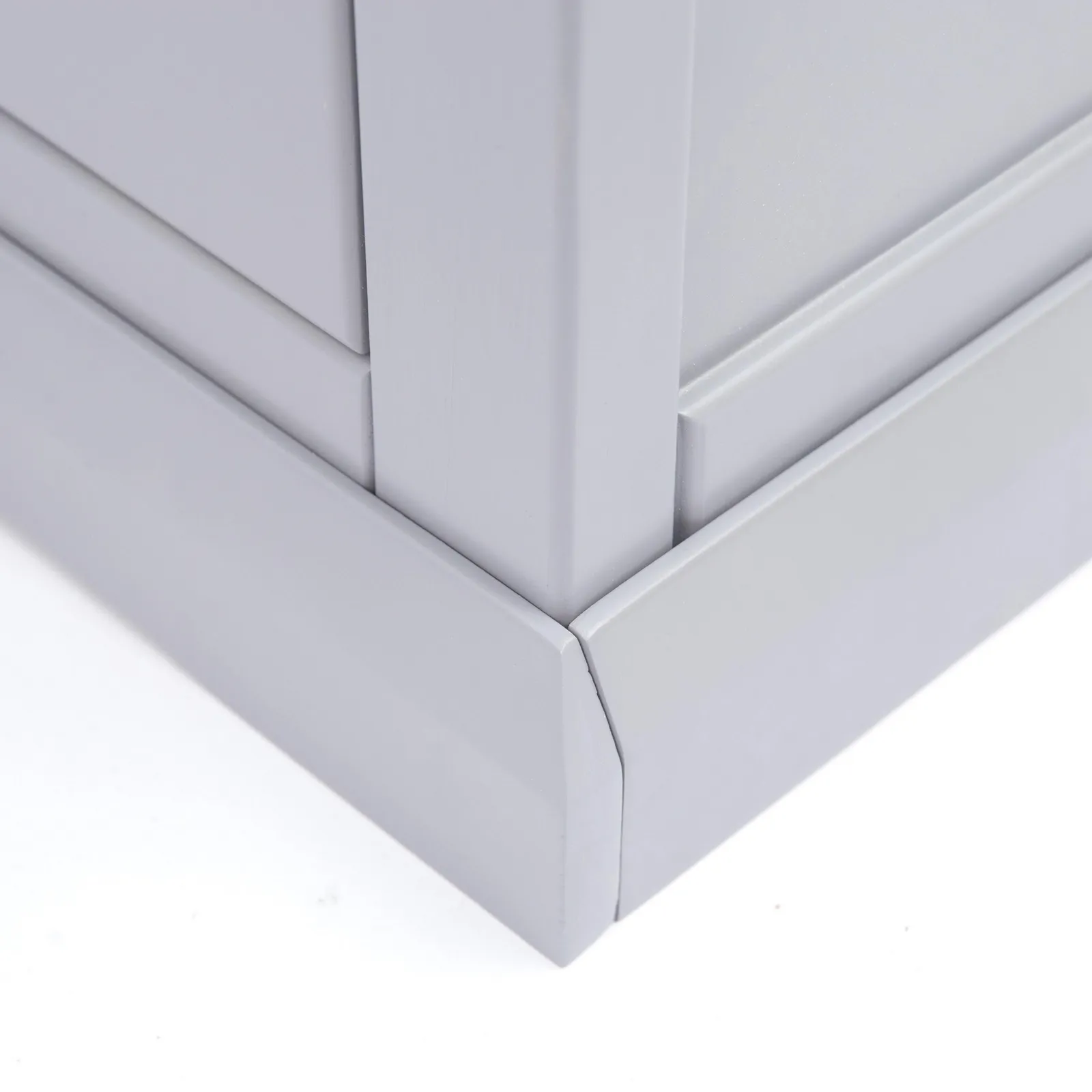 Cabinet Bits Rocca 5 Drawer Narrow Chest of Drawers Chrome Knob in Grey 6