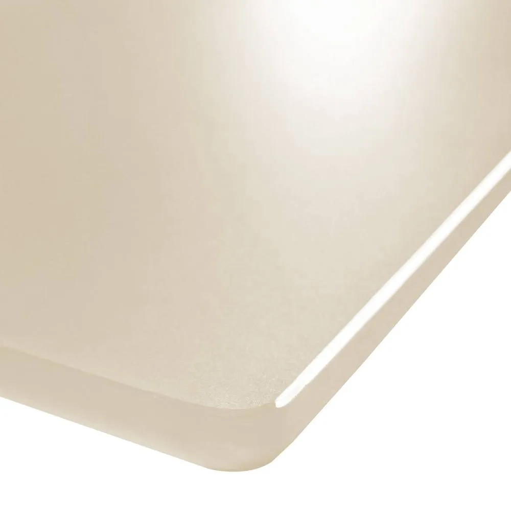 sweeek Dining table with tempered glass top, sandblasted finish, seats 8 in Cream 6
