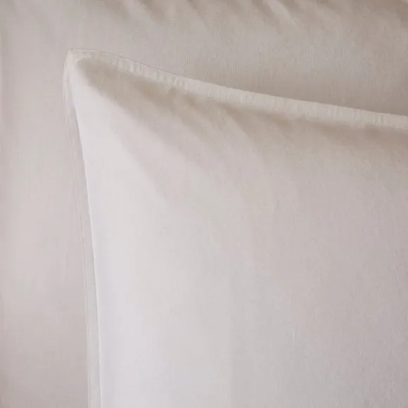 100% Organic Brushed Cotton Standard Pillowcase Pair 2