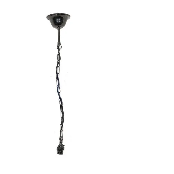 Black Chrome Traditional Pendant Light