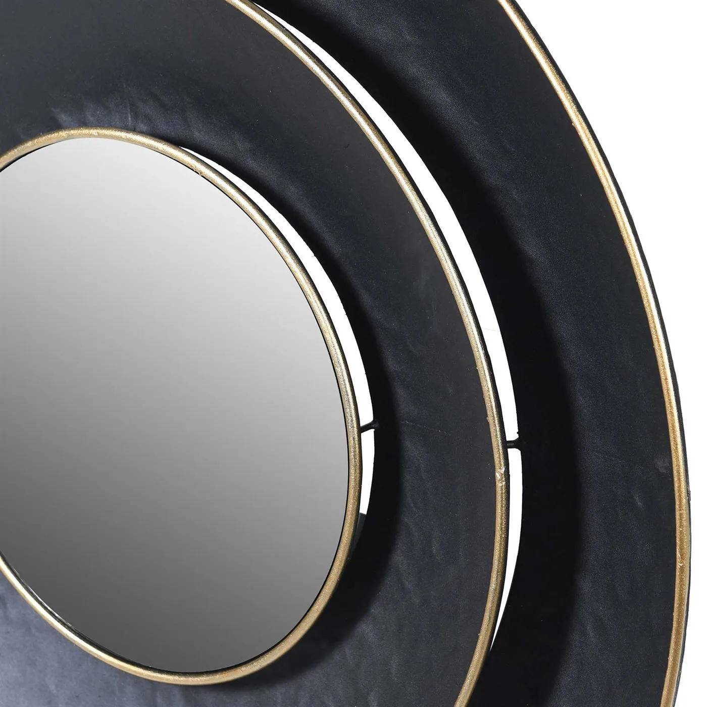 Black Tiered Mirror