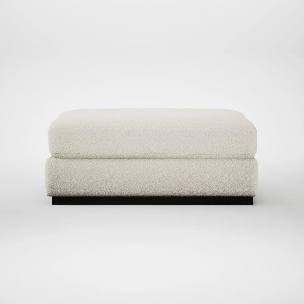 Heal's Trento Ottoman Chunky Boucle Ecru 2