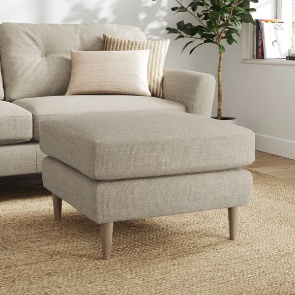 Sven Chunky Tonal Weave Footstool 1