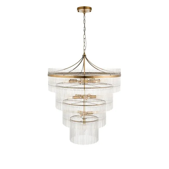 Vogue Langdon Art Deco 16 Light Adjustable Chandelier 5