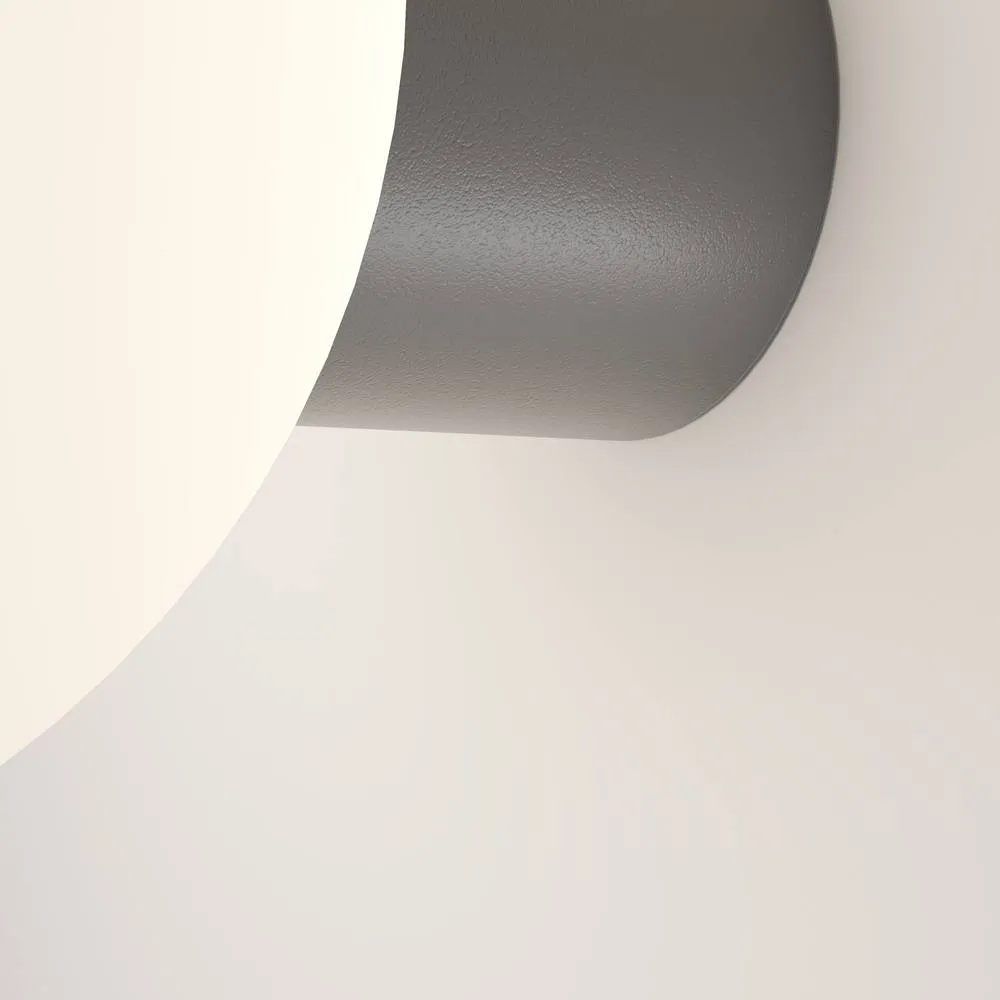 Netlighting Bold I Outdoor Globe Wall Lamp Grey IP54 1xE27 2