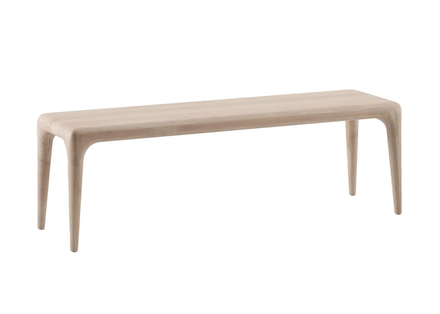 Artisan Latus Bench White Oiled Oak 160cm