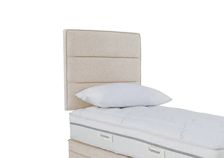 Jack Strutted Headboard - Single - Tweed Cream