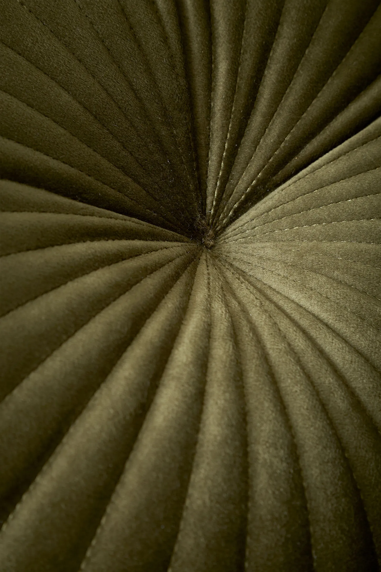 Catherine Lansfield 'Round' Cushion in Olive 2