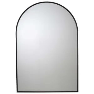 Croydex Arched Framed Mirror - Matt Black - 730 x 500mm