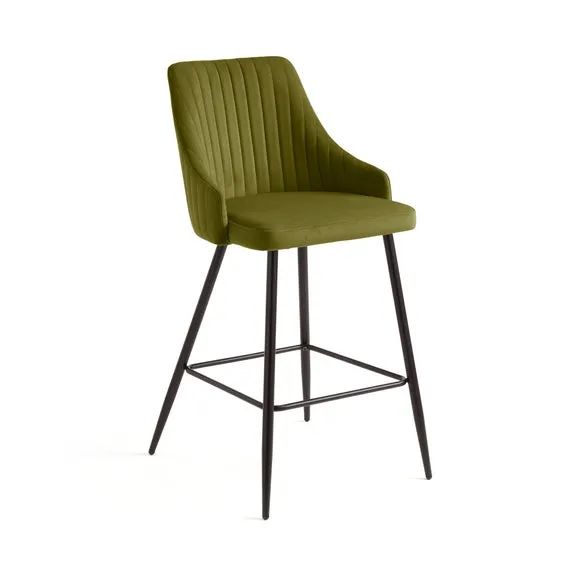 Shea Counter Height Barstool, Velvet 5