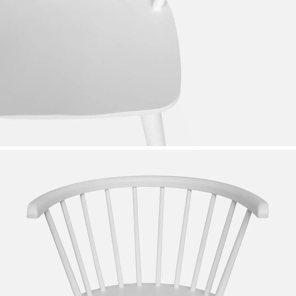 sweeek Set Of 4 Wooden & Plywood Chairs in White 4