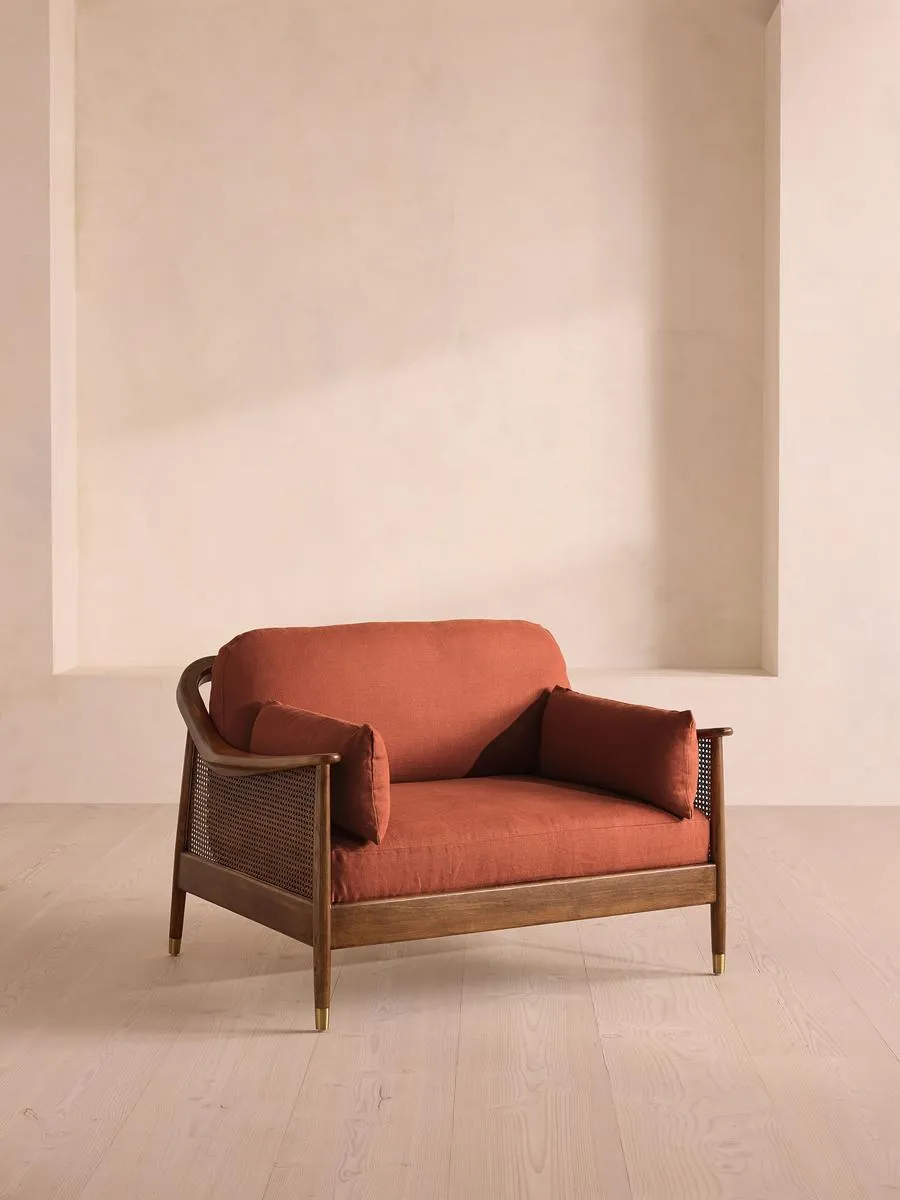 Atlanta Loveseat, Linen, Sienna