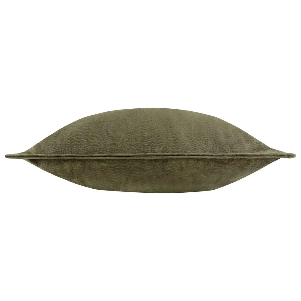 Yard Holmfirth Canvas 100% Cotton Outdoor Cushion in Khaki 4